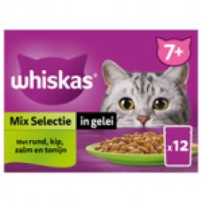 Whiskas MP pouch senior mix in gelei 12 x 85 gr